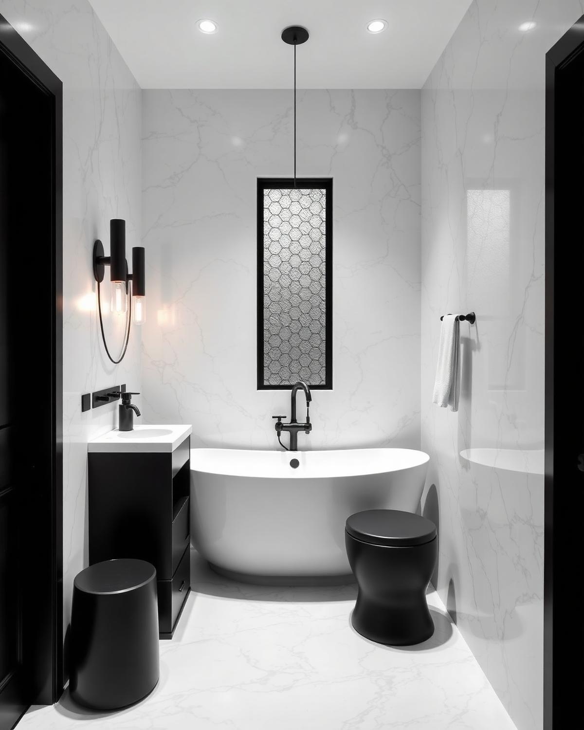 Sparkling modern bathroom