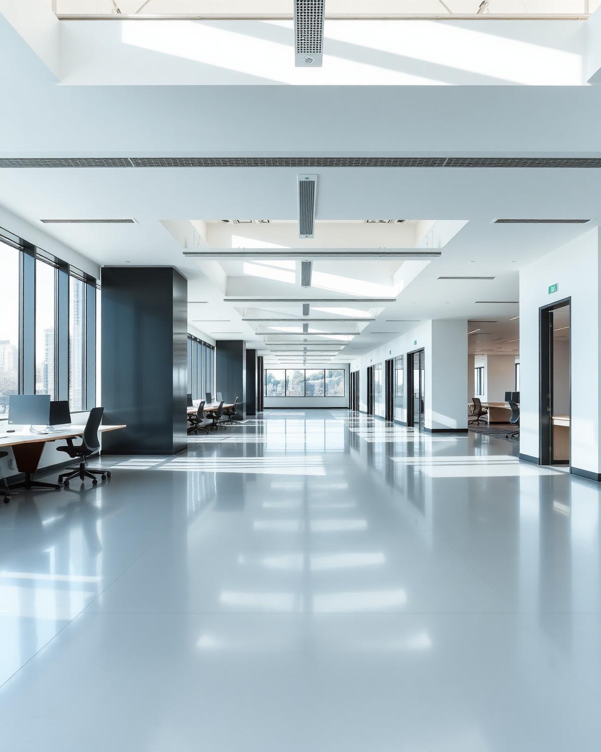 Immaculate commercial floor
